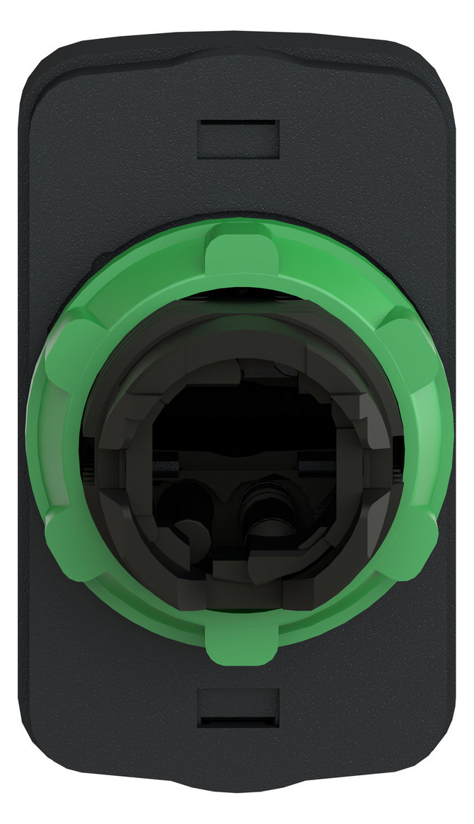 Drucktaster Front 2f rt/gn Ø22,5mm IP66 rechteck Tastend