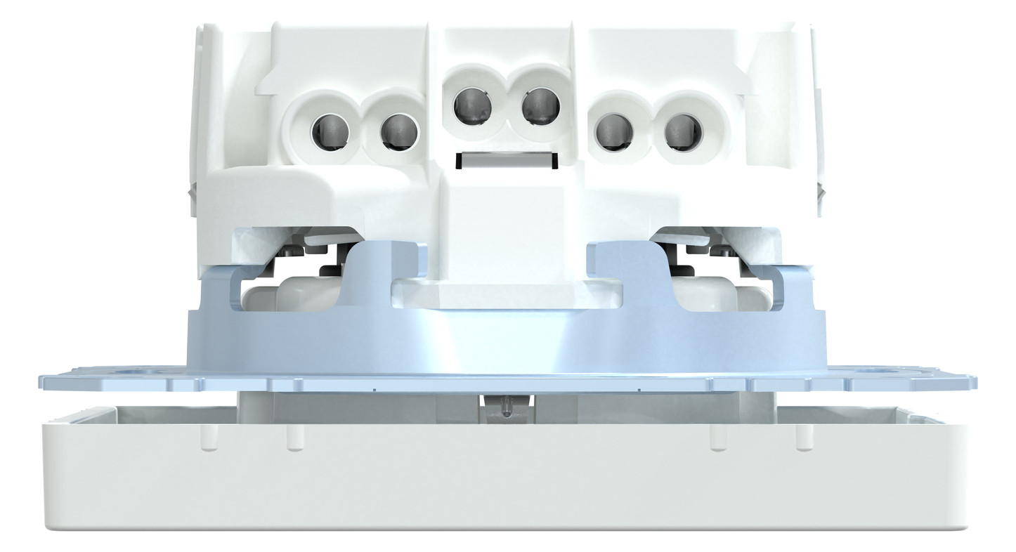 Steckdose 1f lows glz System Design UP m.BS Mit erhöhtem Berührungsschutz IP20