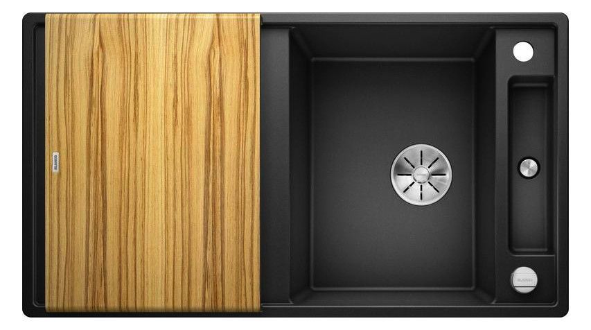 Blanco Spüle AXIA III 5 S SILGRANIT 91,5 x 51 cm, anthrazit, reversibel, mit Holzschneidbrett