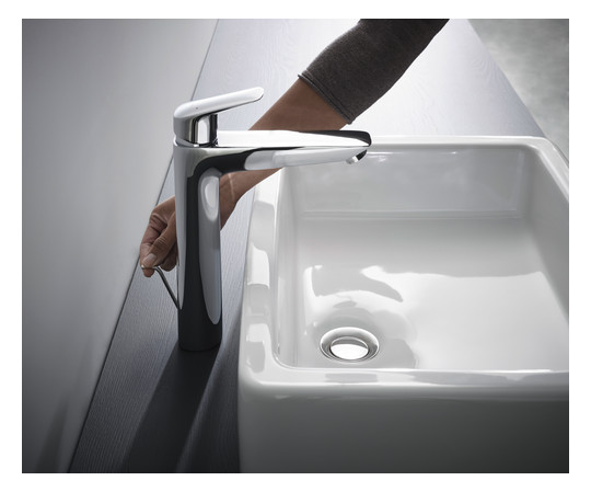 hansgrohe Waschtisch-Einhebelmischer 190 Logis mit Zugstangen-Ablaufgarnitur, chrom