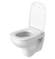 Duravit WC-Sitz D-Code mit Absenkautomatik, Scharniere Kunststoff, weiß