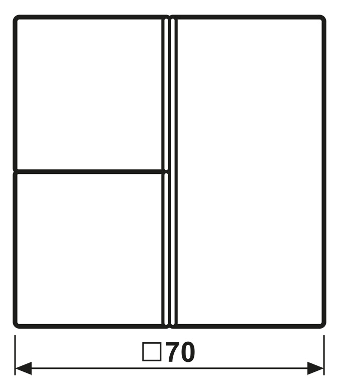 Taste 3t Schalter LS ws glz f.Bussystem Geeignet für Bussystem-Tasterankopplung Taste 3t Schalter LS ws glz f.Bussystem Geeignet für Bussystem-Tasterankopplung