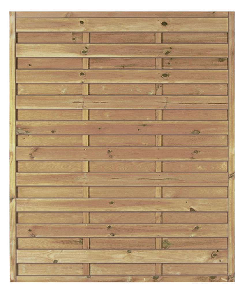 Bild Maxi-Massiv-Zaun 150x180cm Rahmen 45/45mm kdi grün Lamellen geriffelt & geschrau - n.a.-0