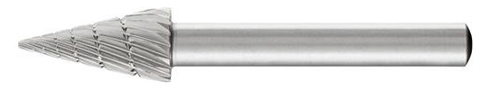 PFERD-HSS-Frässtift Spitzkegelform G - 10x20mm, Z3,...