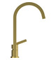 Ideal-Standard Küchen-2-Loch-Armatur Gusto quadratischer, hoher Auslauf, Ausladung 204mm, brushed gold