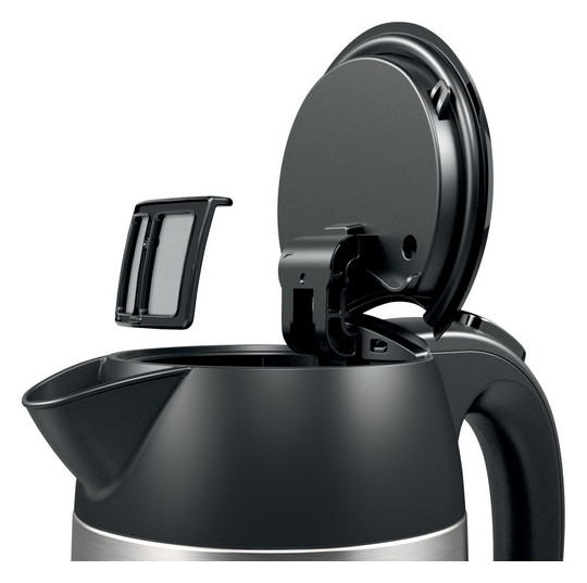Wasserkocher 1,7l Edst DesignLine 2400W edst/sw Anzeige:außen m.Sieb