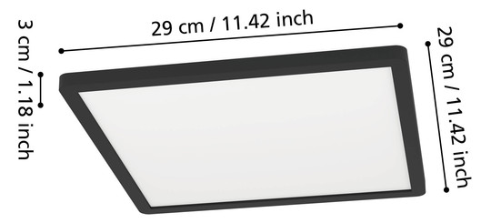 EGLO LED-Deckenleuchte 290x290    901574 