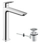 hansgrohe Waschtisch-Einhebelmischer 240 Fine Logis mit Zugstangen-Ablaufgarnitur, chrom