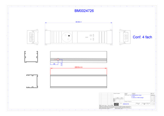 Bachmann CONF M 1xUTE 1xUSB    BM0024726 