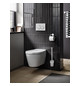 EMCO WC-Bürstengarnitur Round chrom, Wandmodell, Behälter Kristallglas satiniert