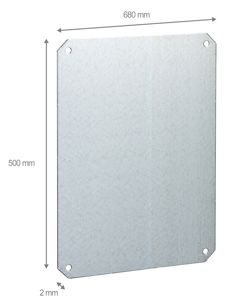 Montageplatte 230x320x1,5mm Metall