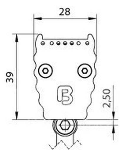 LED-Anbaustrahler 54W BERgamo 3140lm RGB Konv gr 1LED Alu IP30 mt mediumstrahlend