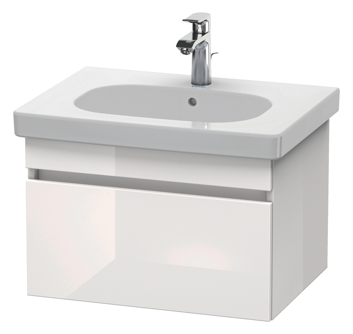 Duravit Waschtisch-Unterschrank DuraStyle 60 x 45,3 cm, Eiche terra, 1 Auszug, wandhängend