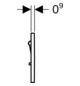 Geberit Urinal-Steuerung Typ 01 pneumatisch, Round, weiß-alpin