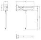 Normbau Stützklappgriff Nylon Care 750mm, 600 mm, Antibac, manhattan
