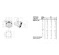 CEE-Anbausteckdose 5p 63A ›50V/gr 1h Kst IP67 Schraubkl abgew 110x106mm