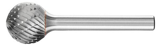 PFERD-HM-Frässtift Kugel KUD - 16x14mm, Z3P, Schaft 6mm