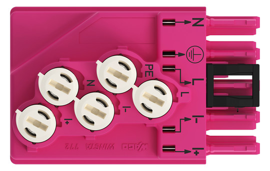 Flachleitungsadapter 5p 1,5-4qmm 400V 25A Abgriff hfr