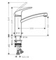 hansgrohe Spültisch-Einhebelmischer 160 Focus M41 1jet, chrom