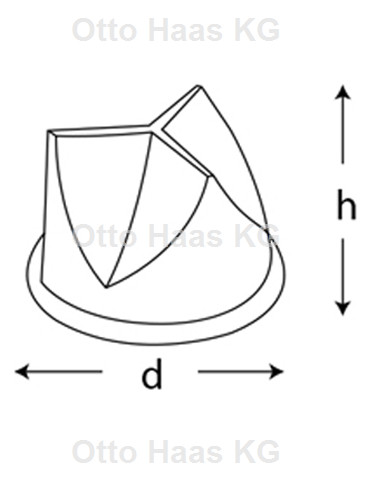 HAAS Rückflussverhinderer SAVE Ø 26,5 x 18 mm, für Geräteanschlüsse G 1, Silikon natur