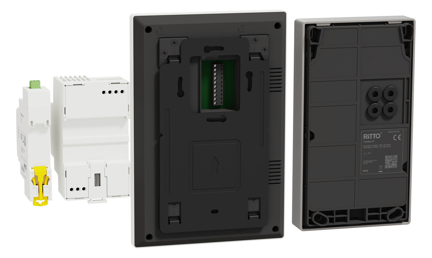 Video-Türsprechset 2Draht 1xTeiln AP/AP ws ws 1LS Aufputz/Aufputz Video-Türsprechset 2Draht 1xTeiln AP/AP ws ws 1LS Aufputz/Aufputz