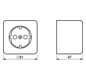 Steckdose 1f aws glz AP 600 AP IP20