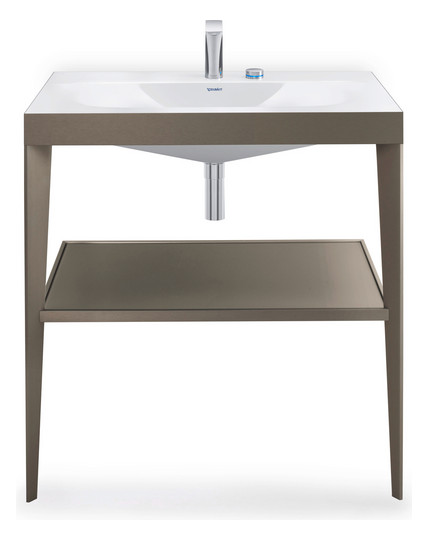 Duravit 2-Loch-Waschtisch-Armatur M D.1 Ausladung 148mm, mit Drehgriff, ohne Zugstangen-Ablaufgarnitur, chrom