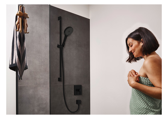hansgrohe Fertigmontageset Finoris UP-Brause-Einhebelmischer, 1 Verbraucher, mattschwarz