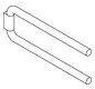 HEWI Handtuchhalter 477 445x160mm, 2-tlg., anthrazitgrau