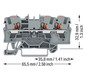 Reihenklemme 0,5-6qmm 1Etage 3kl gr 32A TS35 Hutschiene TH35