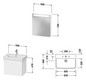 Duravit Möbel-Set No. 1 65cm, Anschlag links, Weiß Matt
