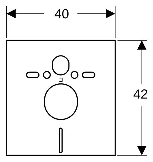 Geberit Schallschutz-Set Kombifix für Wand-WC-/Bidet, PE-E, weiß