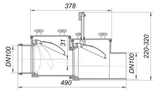 Dallmer Rückstauverschluss Stausafe RS DN 100