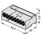 Steckklemme 8f 100V 6A Serie 243 lgr f.Massivleiter