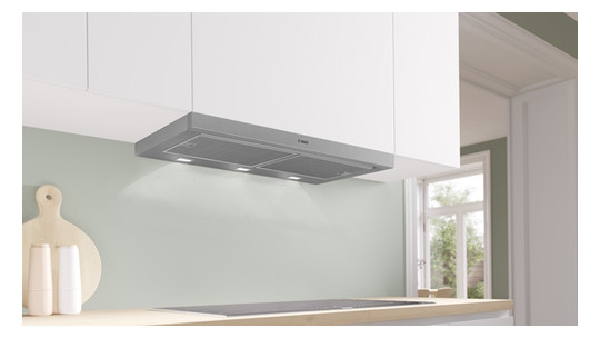Dunstabzugshaube Flschirm 900mm si A LED 71dB 729cbm/h Ø120-150mm 4st Abl/Uml