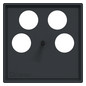 Zentralplatte Sat/TV/Radi System M anth Schraubbef 4f