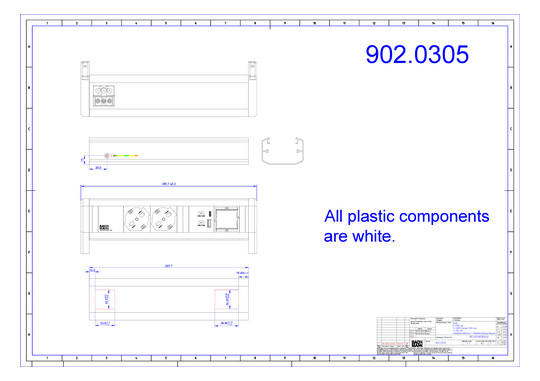 Bachmann DESK 2xP40 1xUSB A/C   902.0305 