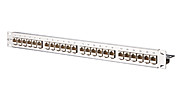 Patchpanel 24Ports 1HE Cat6A Schirm edst 19Zoll-Einbau 43,6x482,6x100mm