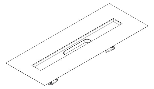 hansgrohe uBox universal Installationsset 700 mm, für Duschrinnen Fertigsets