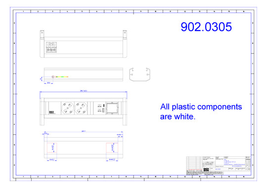 Bachmann DESK 2xP40 1xUSB A/C   902.0305 