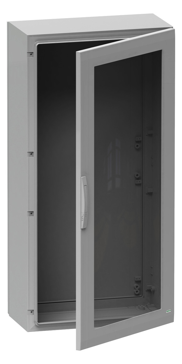 Standschrank Kst IP65 B750xH1500xT320mm unbeh RAL7035 Mit Sichttür