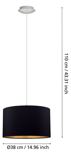 EGLOHL/1 Ø380 NICKEL-M/SCHWARZ 'MASERLO' 