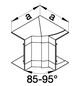 Inneneck GEB-K Kst HFT 130x68mm ver-ws unbeh hfr RAL9016