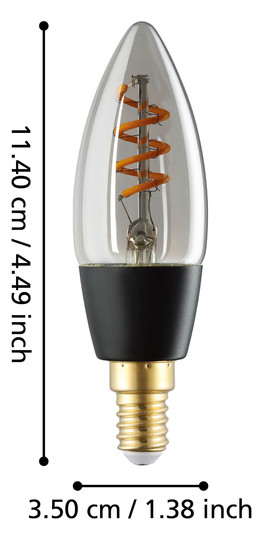 EGLO Leuchtmittel ZIG-E14-C35 4W  110322 
