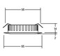 LED-Einbaustrahler 3,3W 2900K 210lm Konv ni mt 1LED ST IP44 RF:hochglänzend
