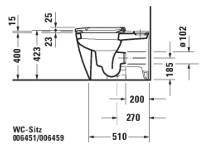 Duravit WC-Sitz Happy D.2 abnehmbar, Scharniere Edelstahl, mit Absenkautomatik, weiß