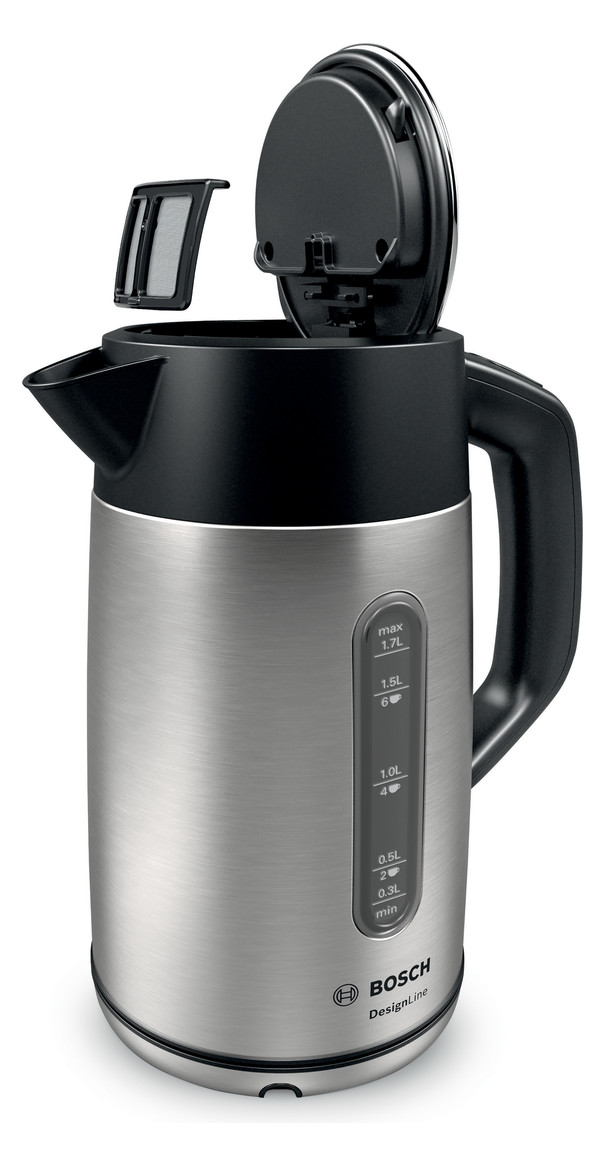 Wasserkocher 1,7l Edst DesignLine 2400W edst/sw Anzeige:außen m.Sieb