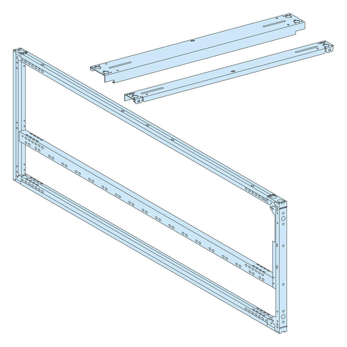 Gerüst 2000x650x600mm ws RAL9003