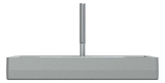 Zentralplatte TAE 2f System M alu Schraubbef