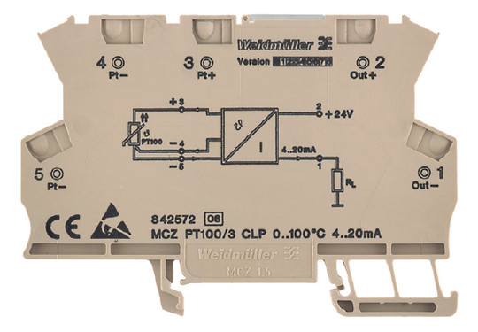 Weidmüller MCZ PT100/3 CLP 0...120C 